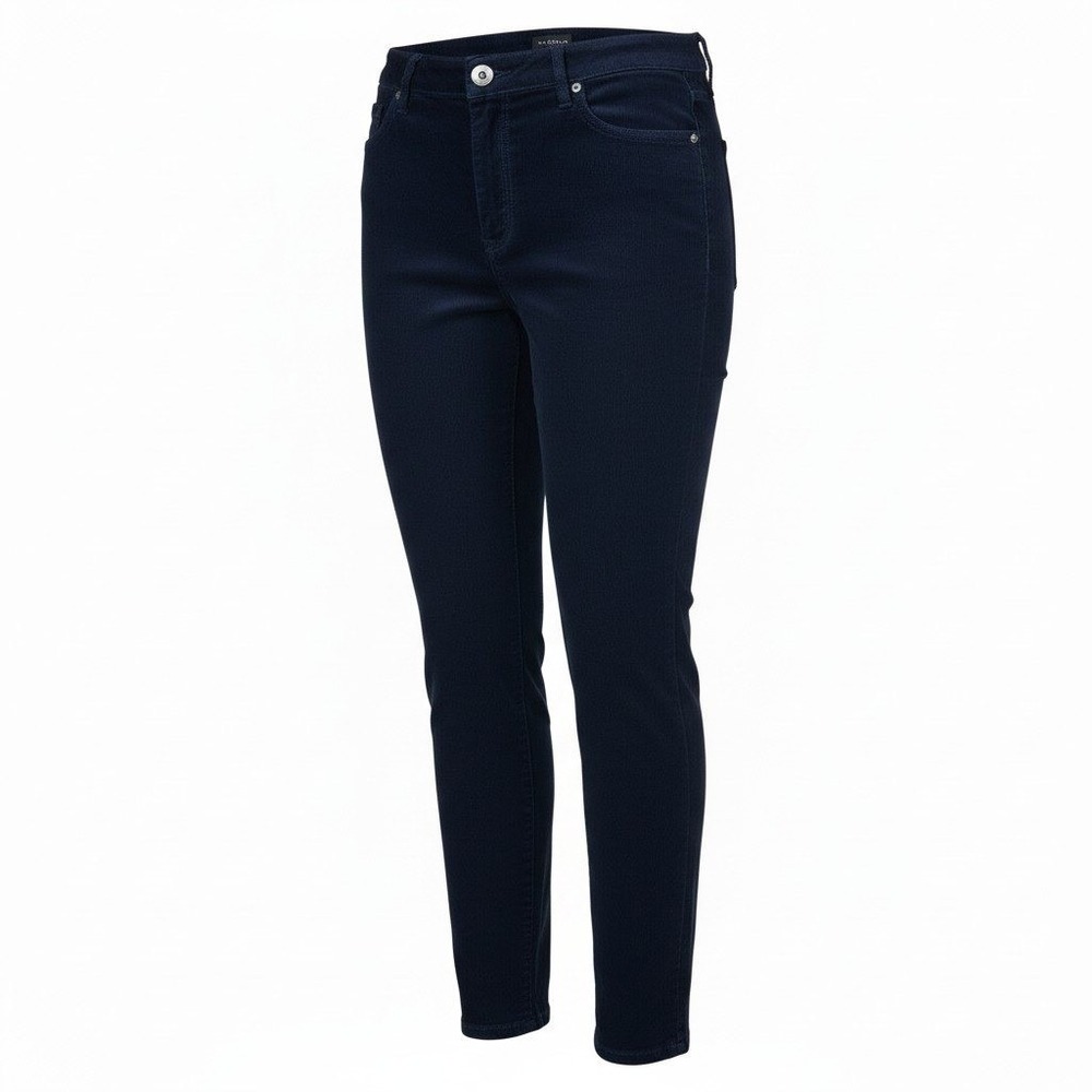 Talbots Navy Blue Corduroy Jegging Pants Womens 16 Slim Fit Mid Rise 5 Pocket